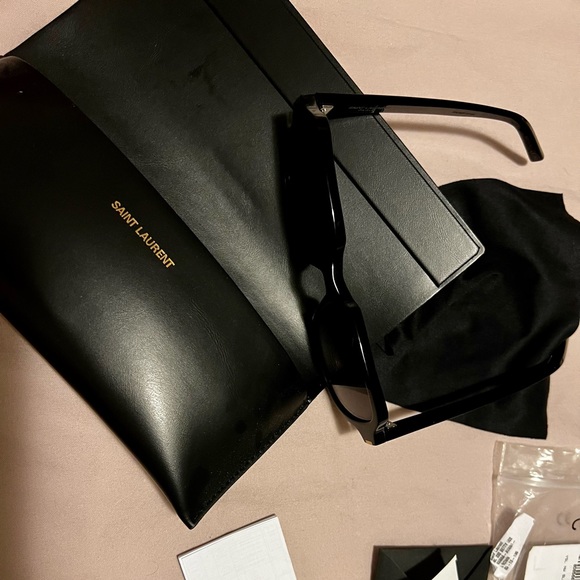 Original Saint Laurent sunnies. $580 - Picture 2 of 3